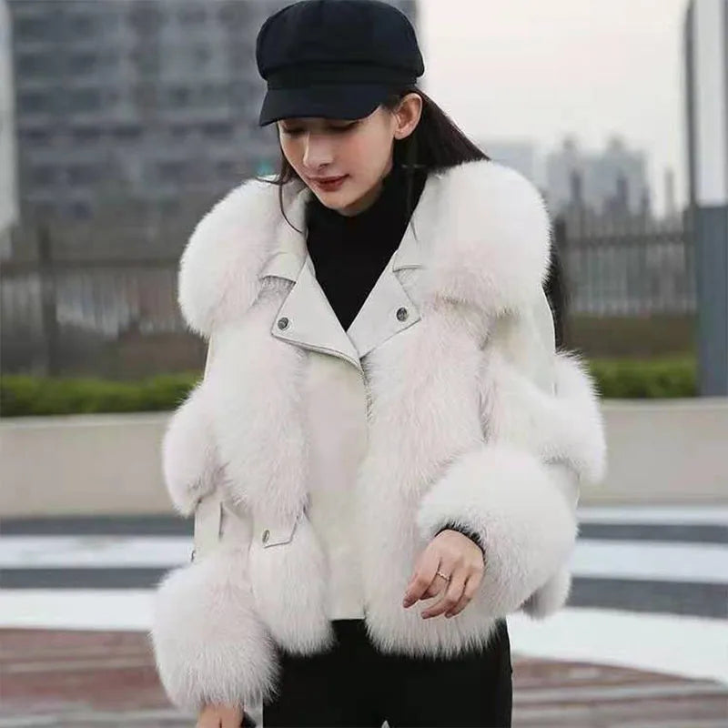 Luxe Flare Fur Jacket