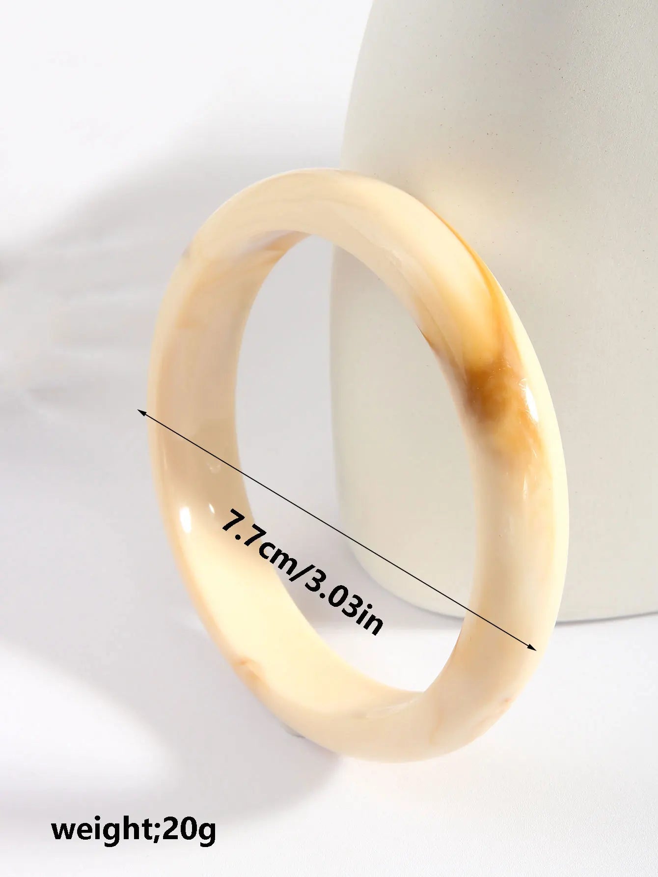 Resin Bangle Bracelet Set