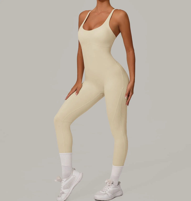 Strappy Body Sculpt Jumpsuit