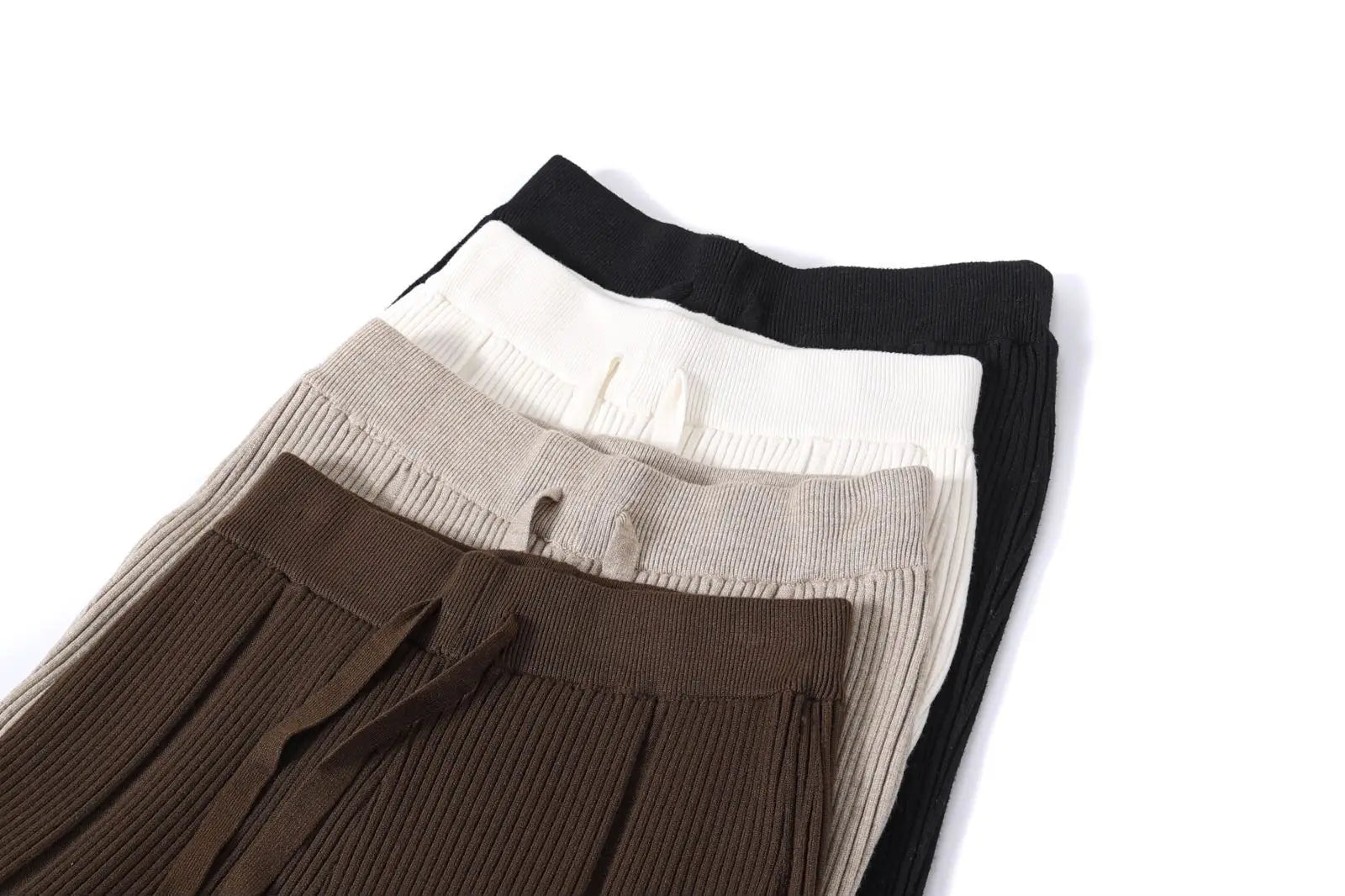 Ribbed Flare Knit Pants