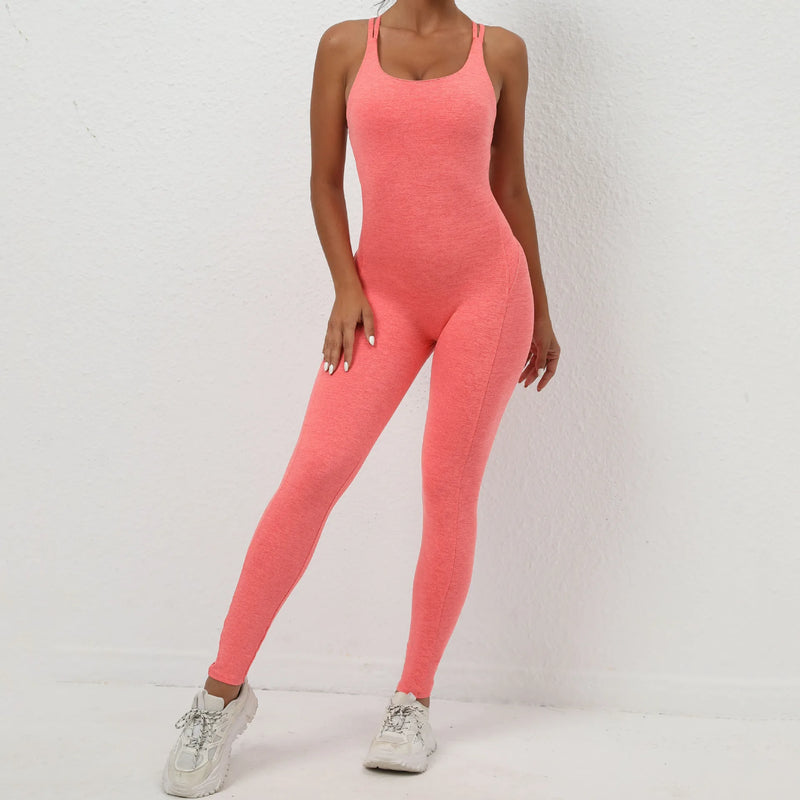 Seamless One-Piece Workout Jumpsuit