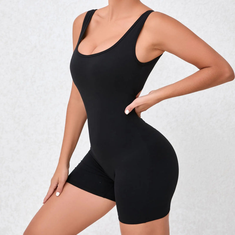Sleek Open Back Romper