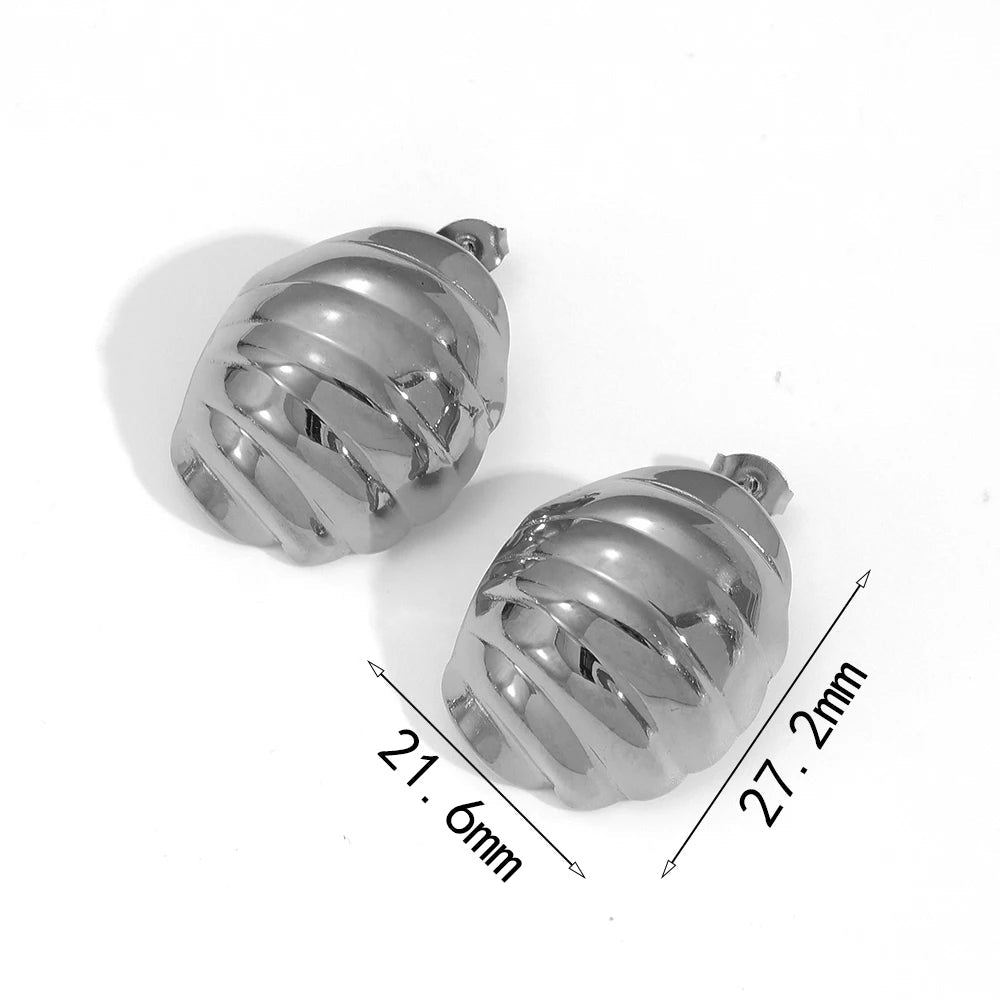Retro Sculpted Statement Earrings