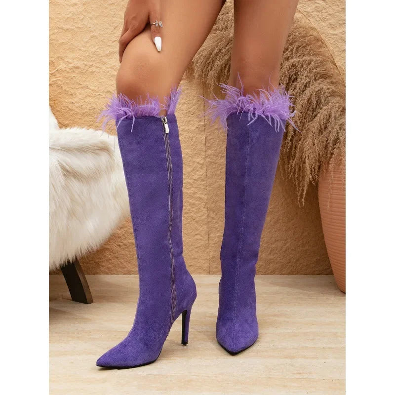 Plush Over-the-Knee Boots