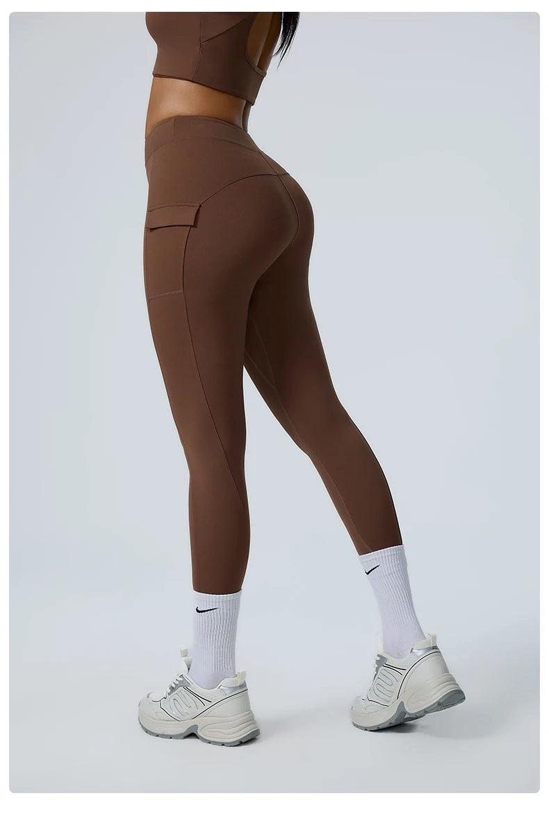 High-Waisted Cargo Workout Leggings