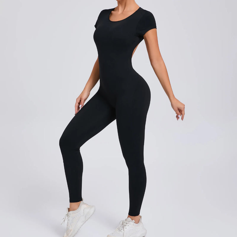 Short Sleeve Full Body Jumpsuit