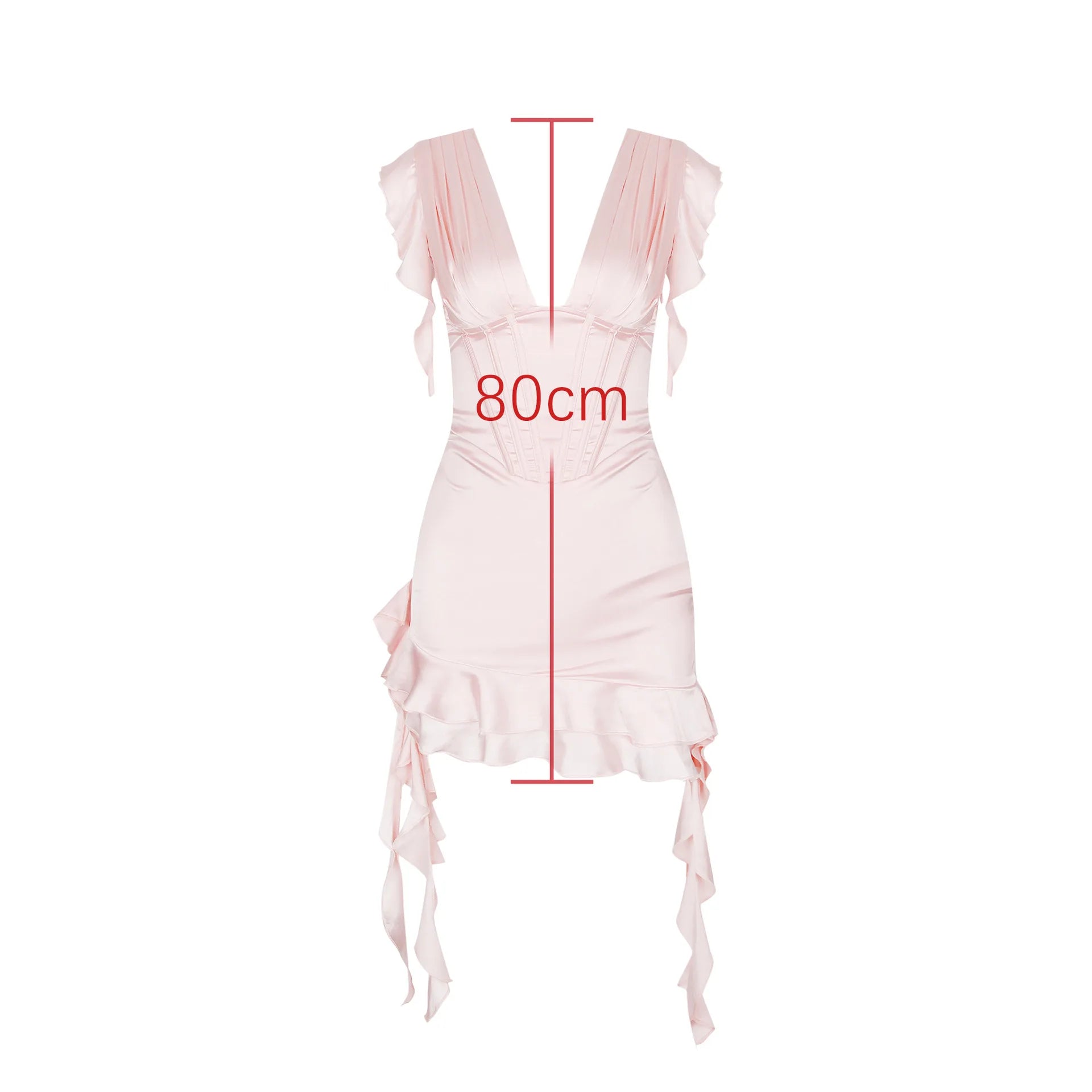 Ruffled Corset Mini Dress