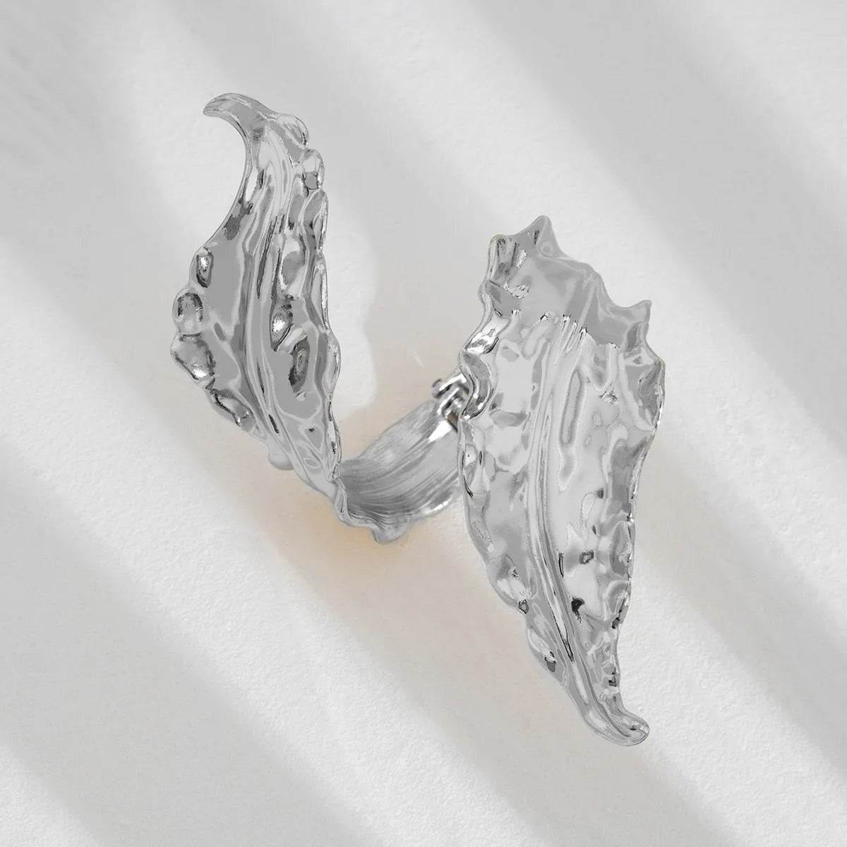 Sculpted Leaf Cuff Bracelet