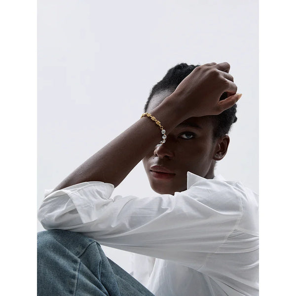 Pearl Grey Beads Bracelet