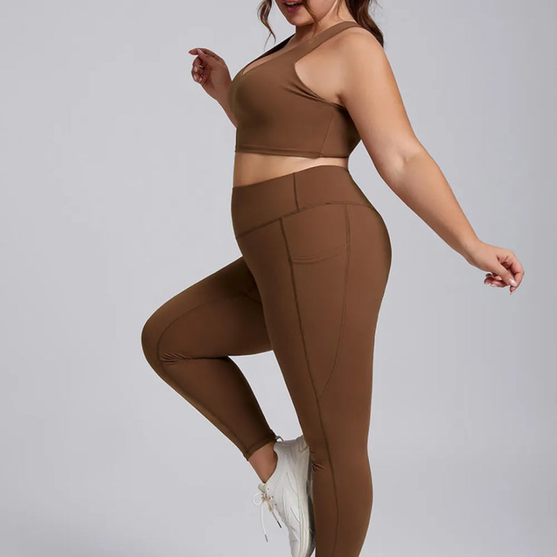 DELUXE Leggings - Coffee