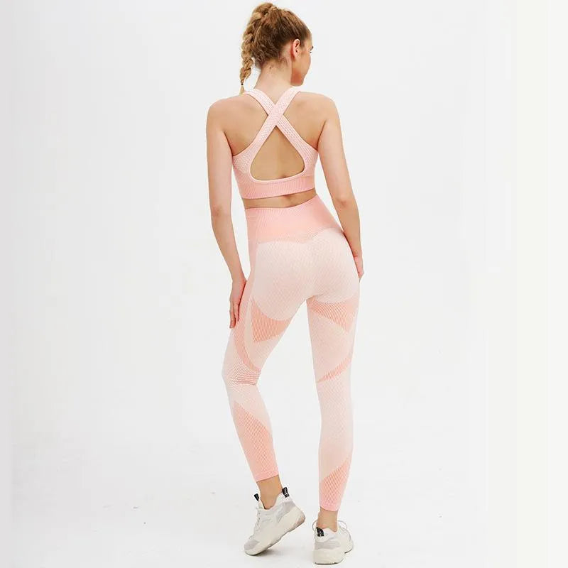 B|Fit FLEX Sports Crop - Peaches and Cream