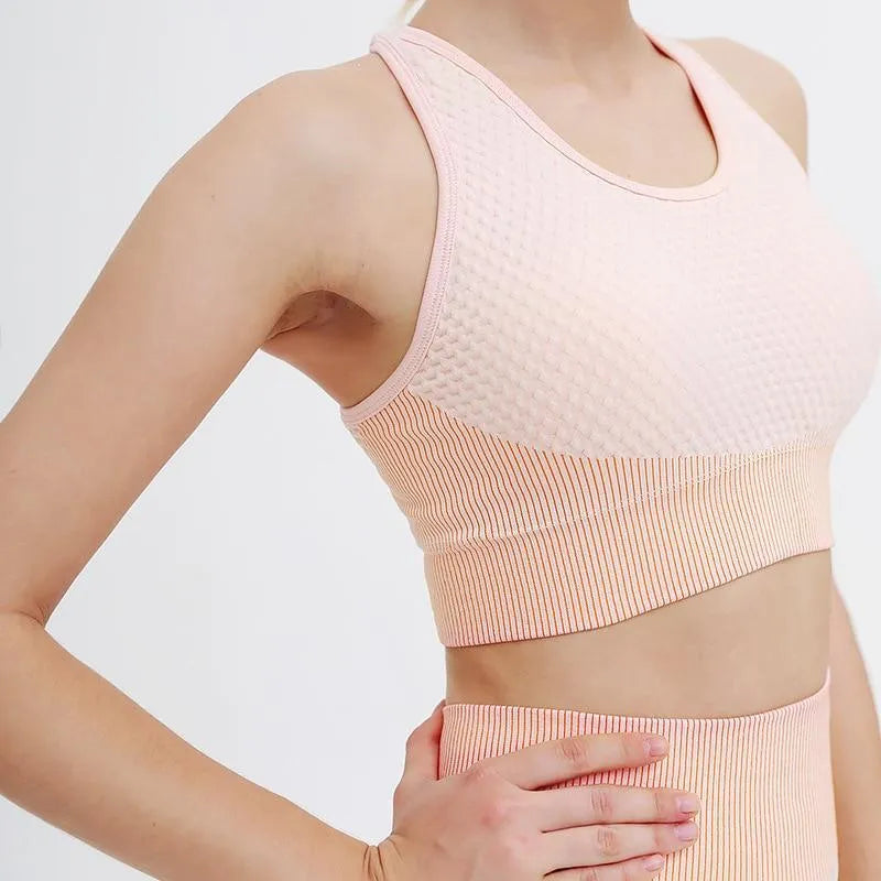 B|Fit FLEX Sports Crop - Peaches and Cream