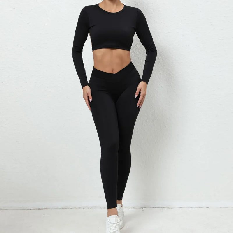 PRIME V-Cut Leggings - Black