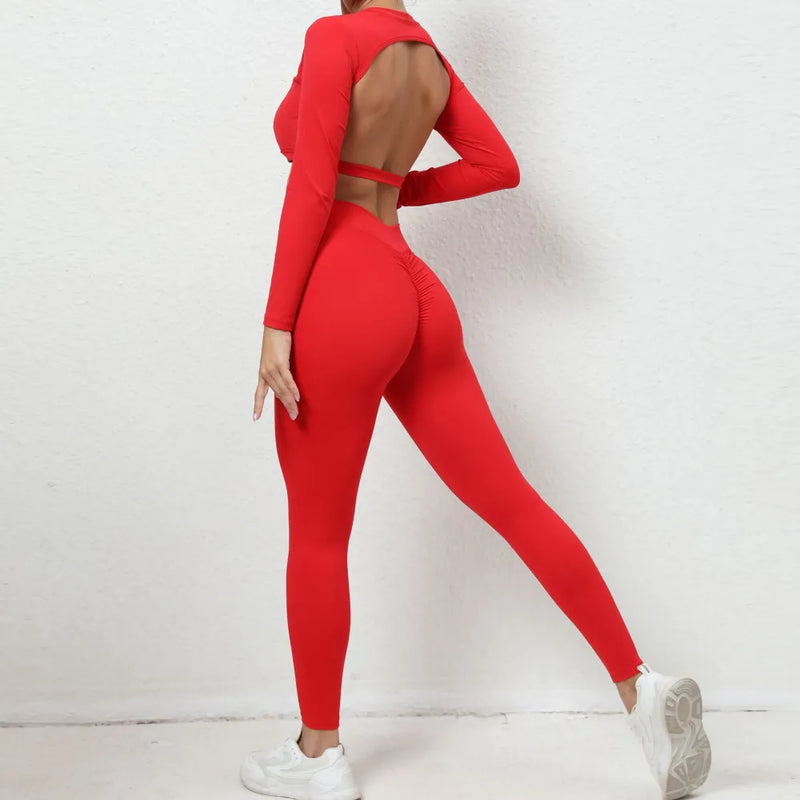 PRIME V-Cut Leggings - Red