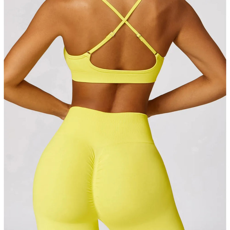 B|FIT TRACK Sport Bra - Lemon